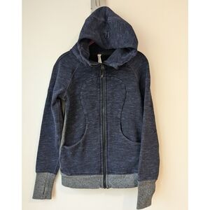 Lululemon Scuba Hoodie III In Heathered Marled Black Grape